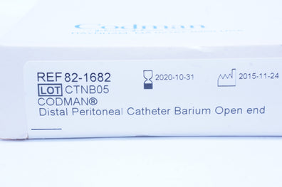 Codman 82-1682 Distal Peritoneal Cath. Barium Open End